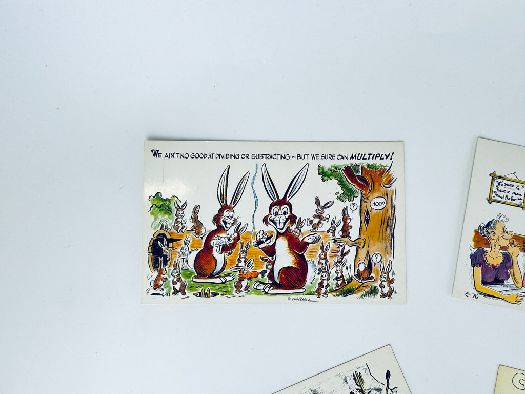 Product image for 'vintage funny gag cartoon postcards sold separately made in usa' (view 2701b2)