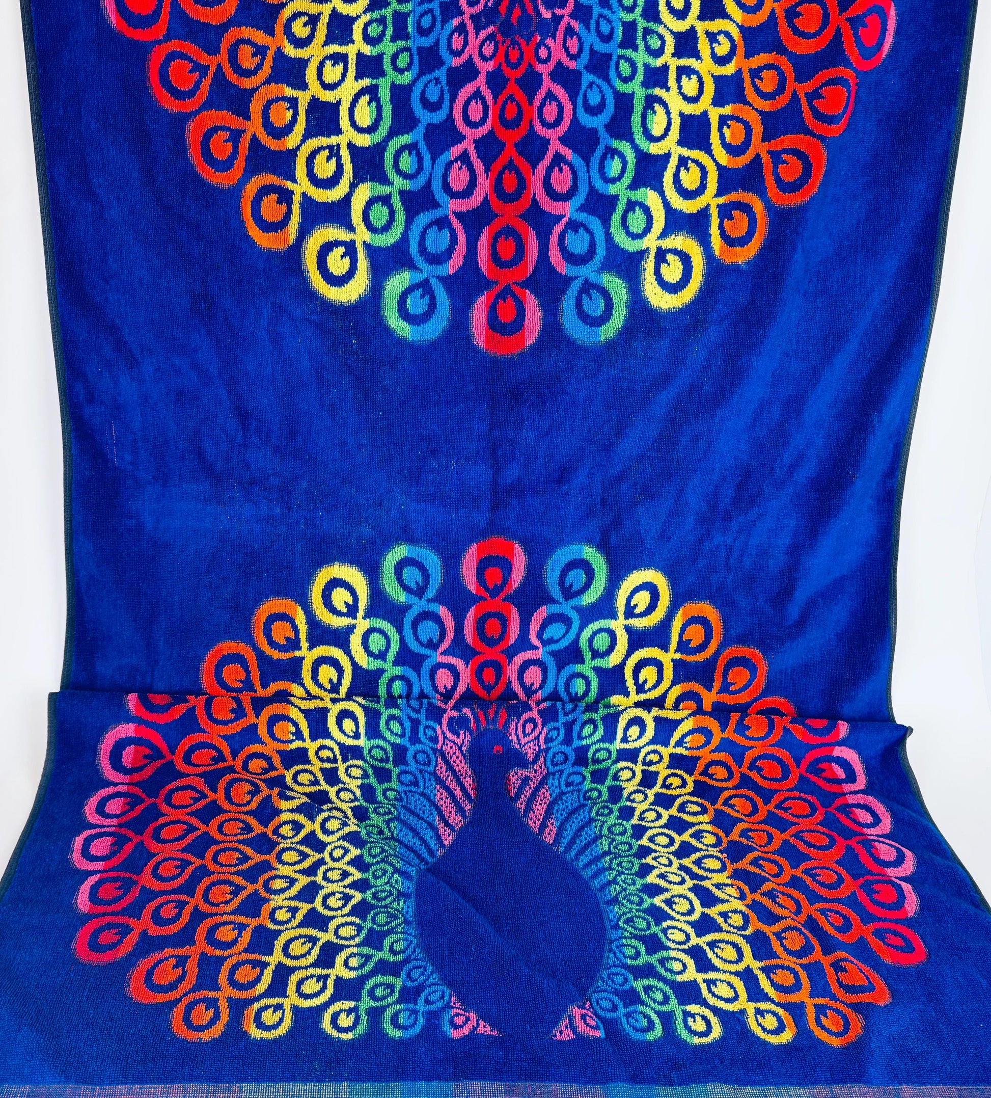 Product image for 'vintage oversized rainbow peacock beach shower towel 100 cotton' (view 7f8da2)