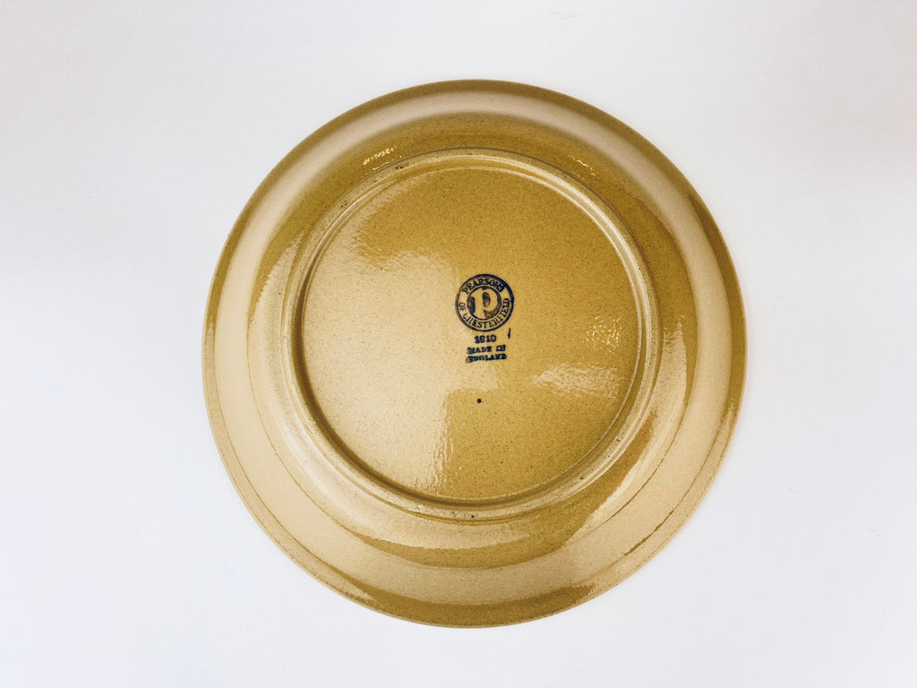 Product image for 'vintage stoneware pie plate pearsons of chesterfield 1810 made in england' (view 0bb9ab)