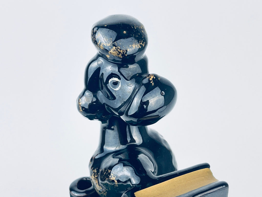 Product image for 'vintage kitsch poodle bookend pen pencil holder made in japan' (view f4523a)