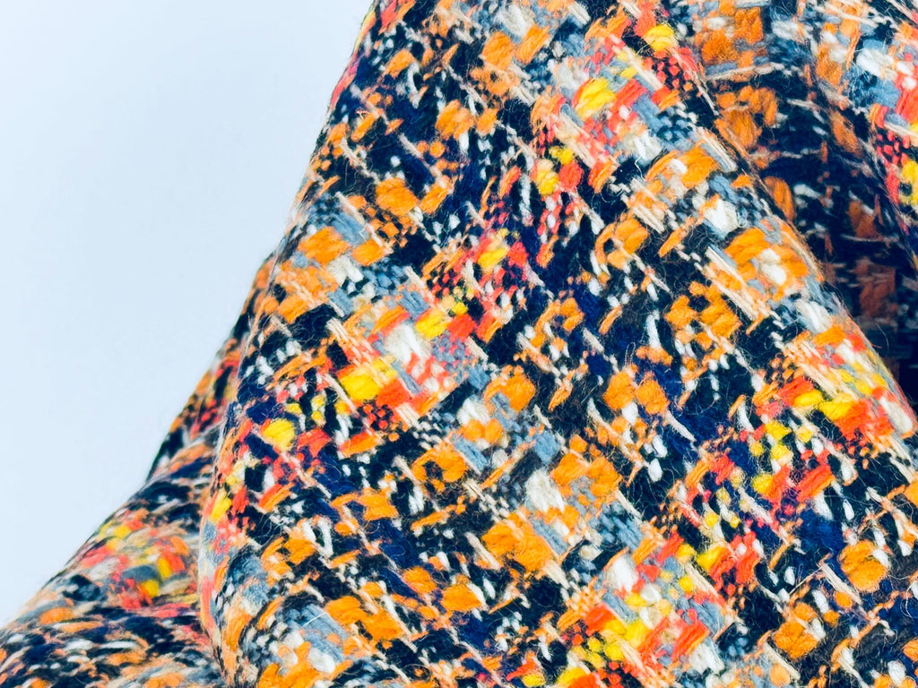 Product image for 'vintage multicolor tweed fabric bold retro woven textile for fashion or upholstery 36 x 56' (view 3a77c4)
