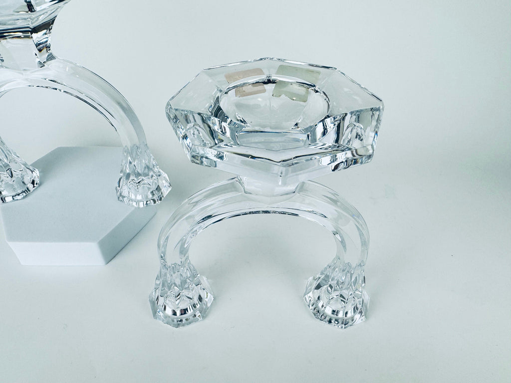 Product image for 'vintage mikasa austria crystal dual candlestick holders set of two 2' (view 641bea)