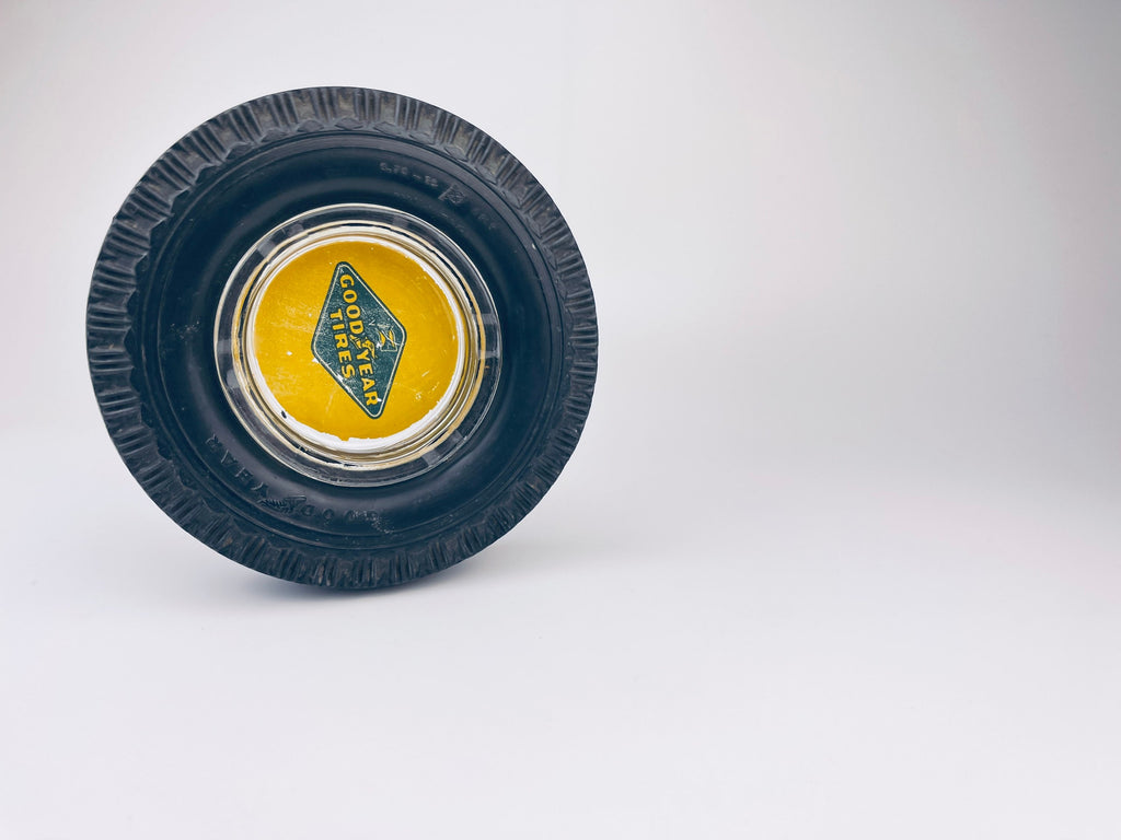 Product image for 'vintage good year tires rubber glass ashtray made in usa' (view 71b34e)