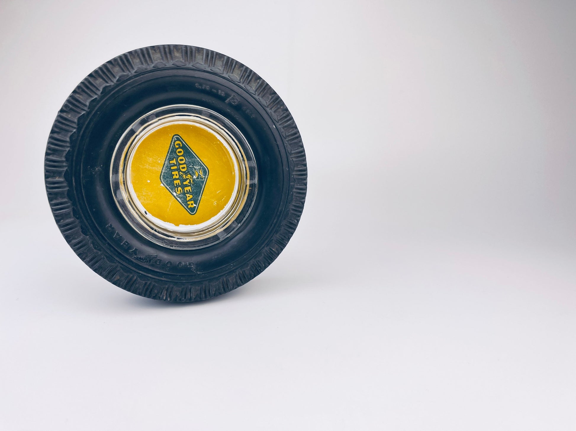 Product image for 'vintage good year tires rubber glass ashtray made in usa' (view 71b34e)