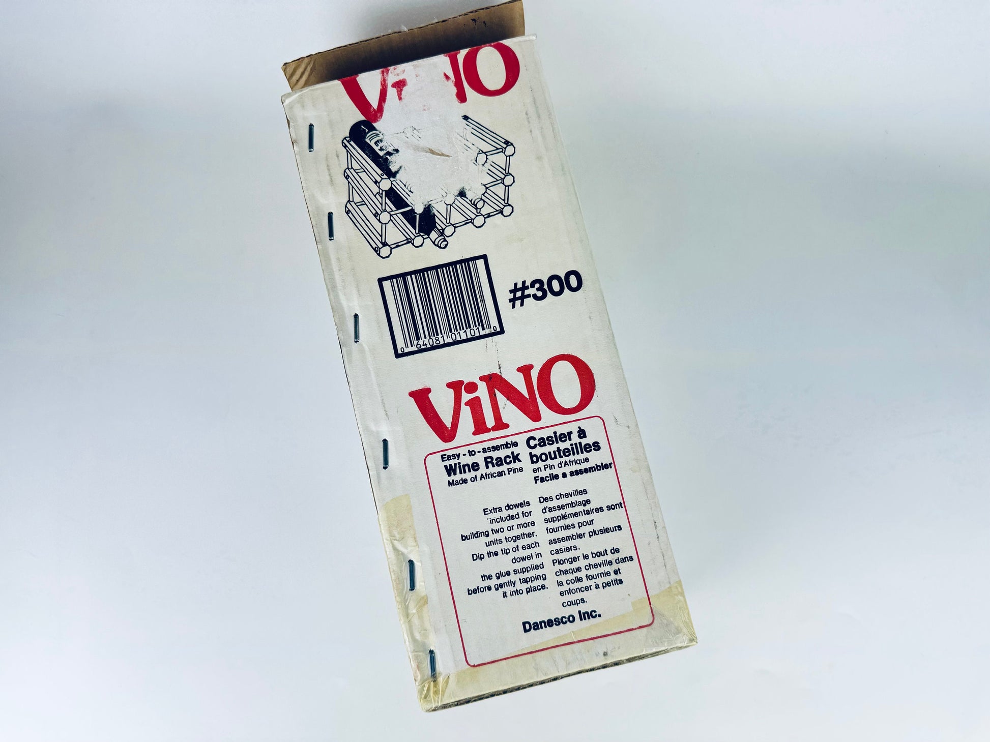 Product image for 'vintage vino wooden wine rack eight 8 bottle capacity sommelier gift new old stock nos' (view 594a20)