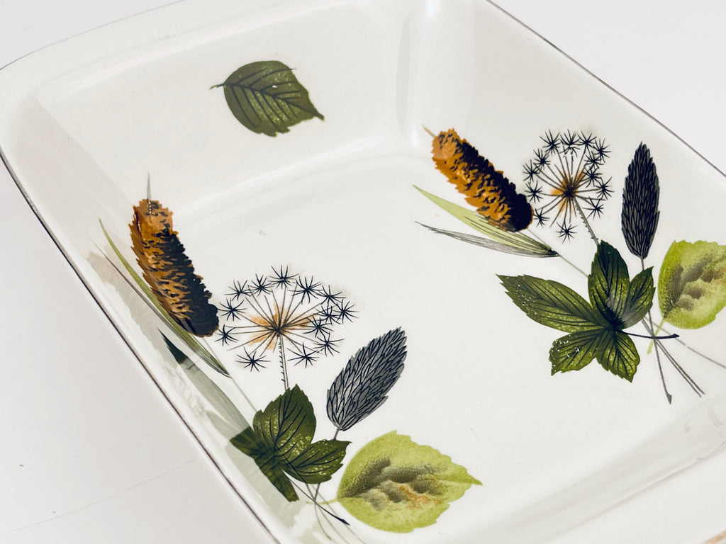 Product image for 'vintage midwinter stylecraft staffordshire england fashion shape candy bowl trinket bowl woodland pond pattern' (view 5cc054)