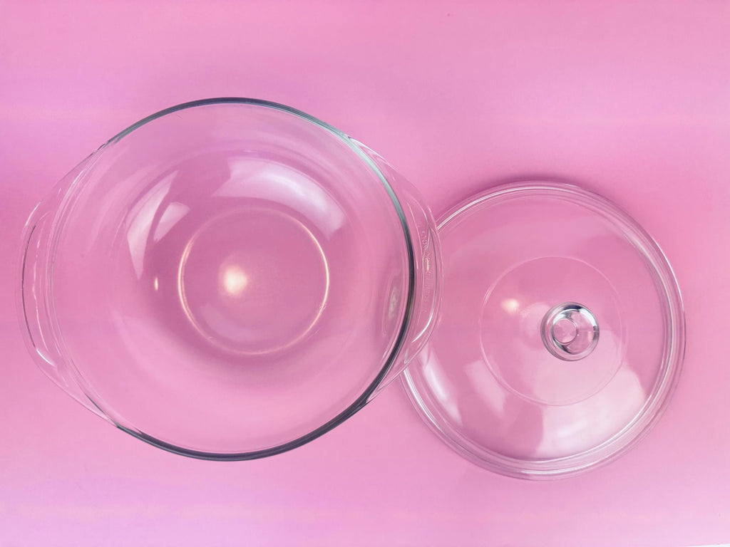 Product image for 'vintage pyrex clear lidded glass casserole dishes sold separately' (view 127ff4)