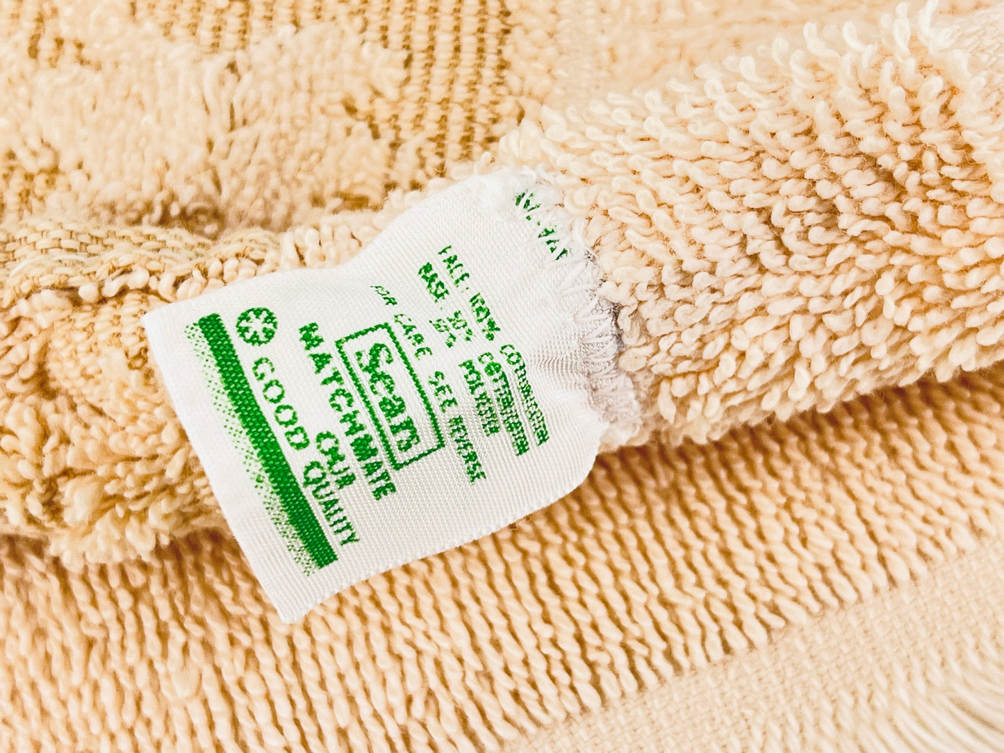 Product image for 'vintage sears matchmate beige fringe hand towel made in usa' (view eaa0eb)