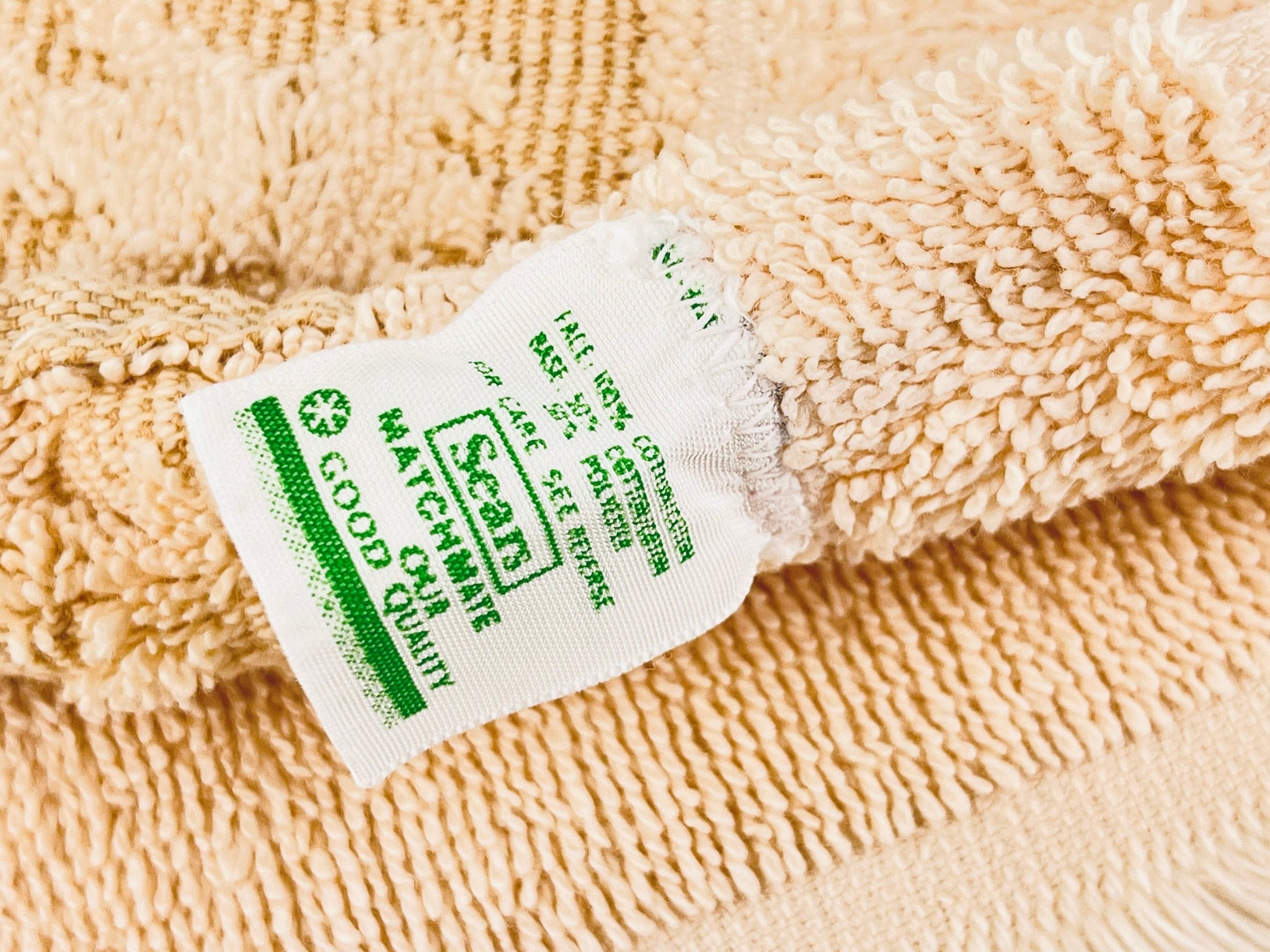 Product image for 'vintage sears matchmate beige fringe hand towel made in usa' (view eaa0eb)