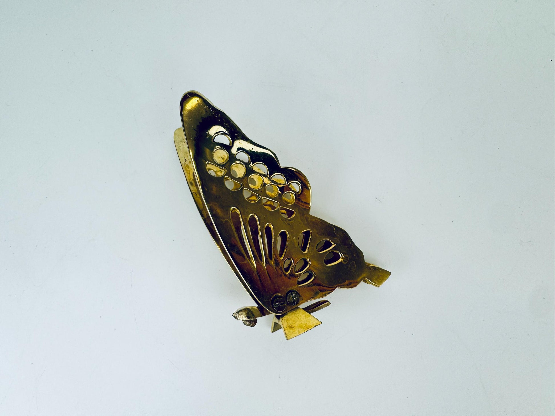 Product image for 'vintage solid brass butterfly figurine' (view 57deed)
