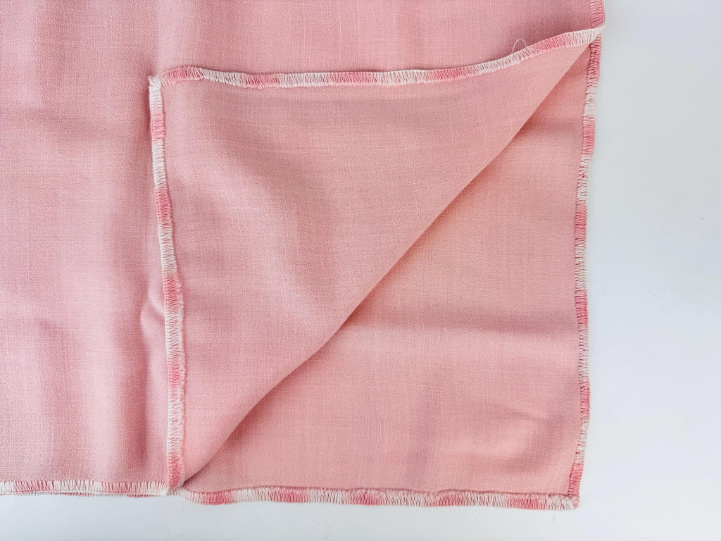 Product image for 'vintage pale pink white embroidered floral rectangular table runner' (view 272c4d)