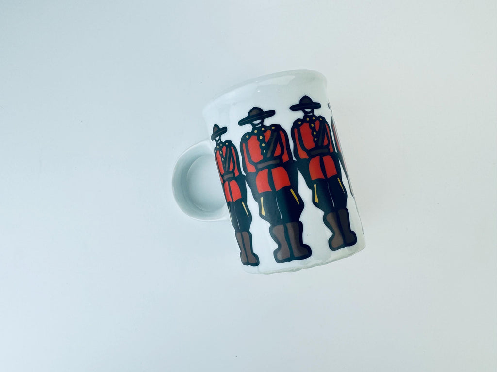 Product image for 'vintage royal canadian mounted police rcmp ceramic mug marc retro canada design' (view 2d406b)