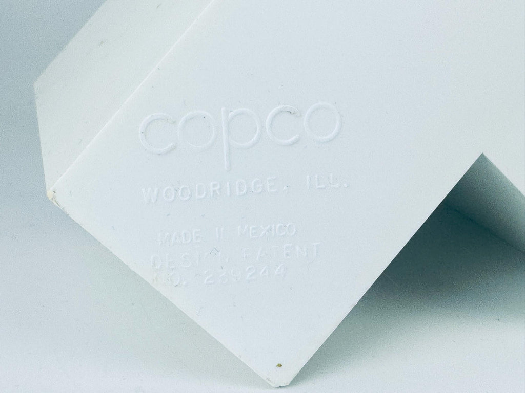 Product image for 'vintage white plastic copco modular wall spice rack designed by lubge randel set of eighteen 18' (view 22e2e9)