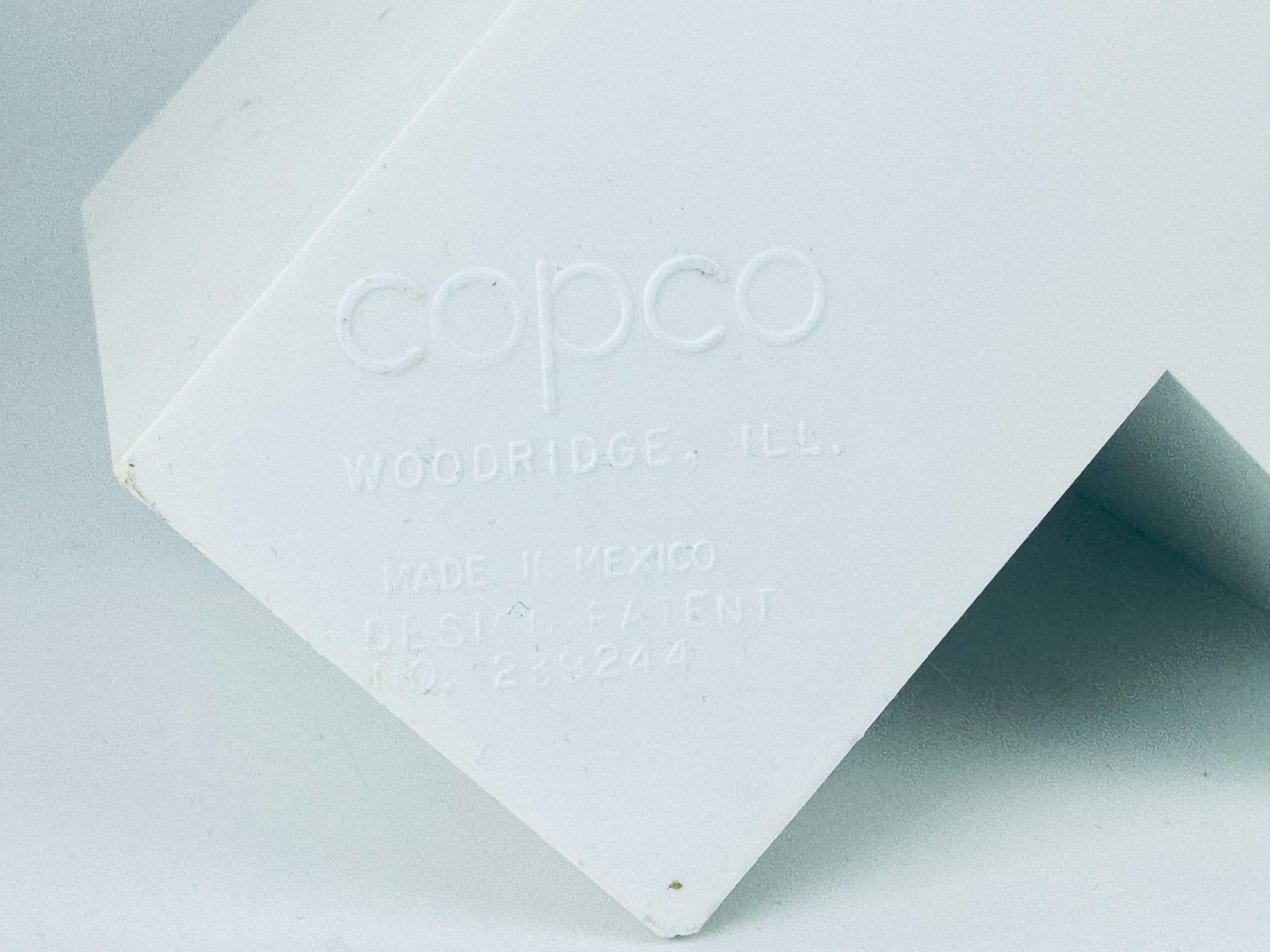 Product image for 'vintage white plastic copco modular wall spice rack designed by lubge randel set of eighteen 18' (view 22e2e9)