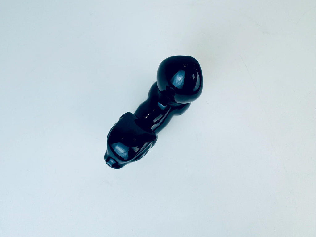 Product image for 'vintage kitsch black skunk red clay figurine made in japan' (view 36efcd)