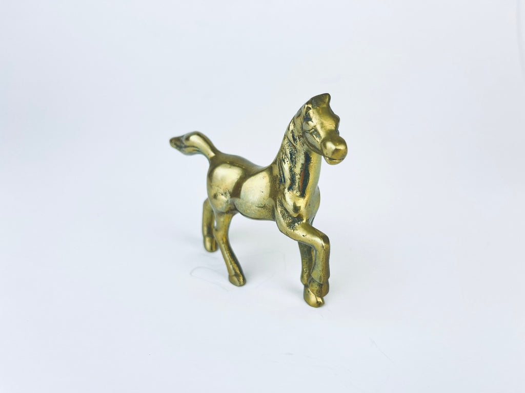 Product image for 'vintage solid brass tabletop horse sculpture' (view 827fa3)