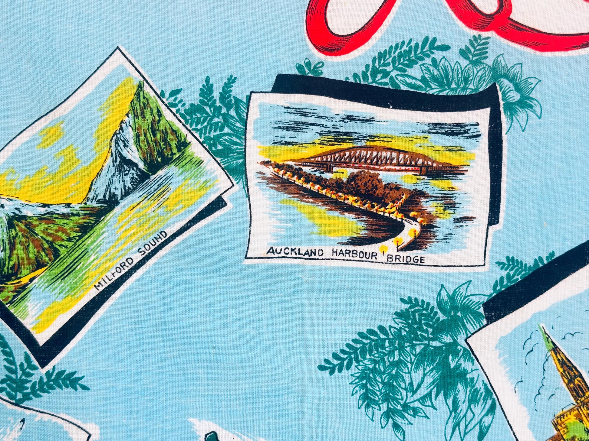 Product image for 'vintage new zealand linen kitchen tea towel new zealand souvenir' (view b8b6af)