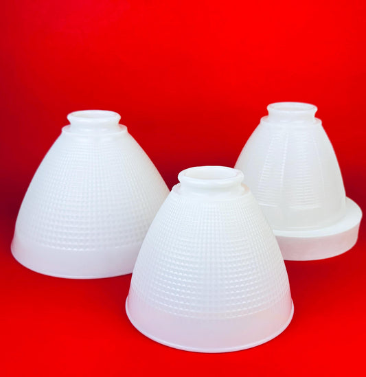 Product image for 'vintage corning milk glass lamp shades torchiere lamp shade diffuser sold separately' (view 98015e)