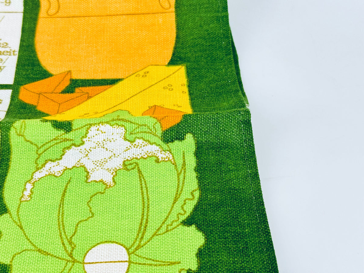 Product image for 'vintage old bleach measuring in metrics good housekeeping linen towel kitchen statement towel tapestry made in ireland' (view 1c6dab)
