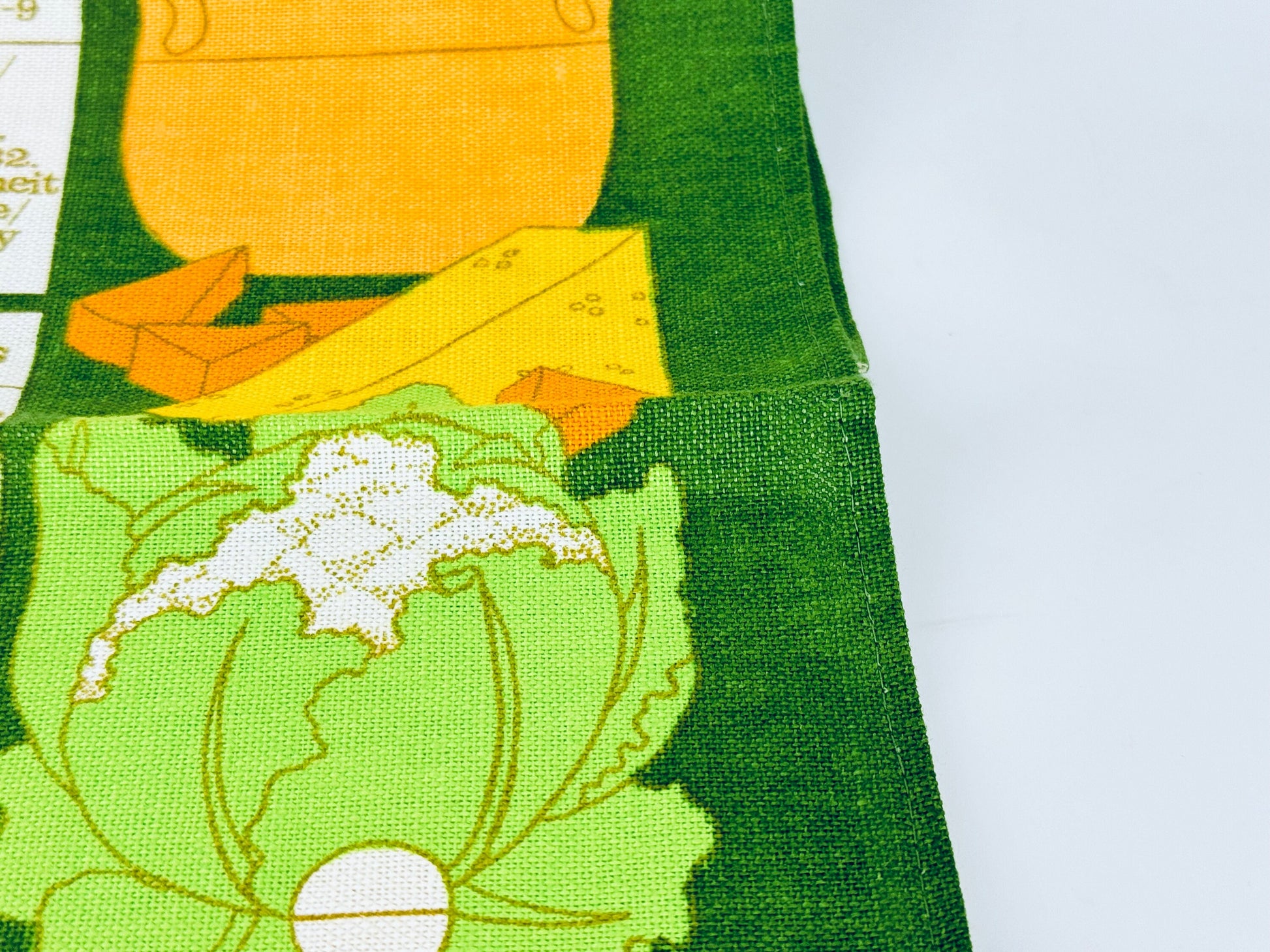 Product image for 'vintage old bleach measuring in metrics good housekeeping linen towel kitchen statement towel tapestry made in ireland' (view 1c6dab)
