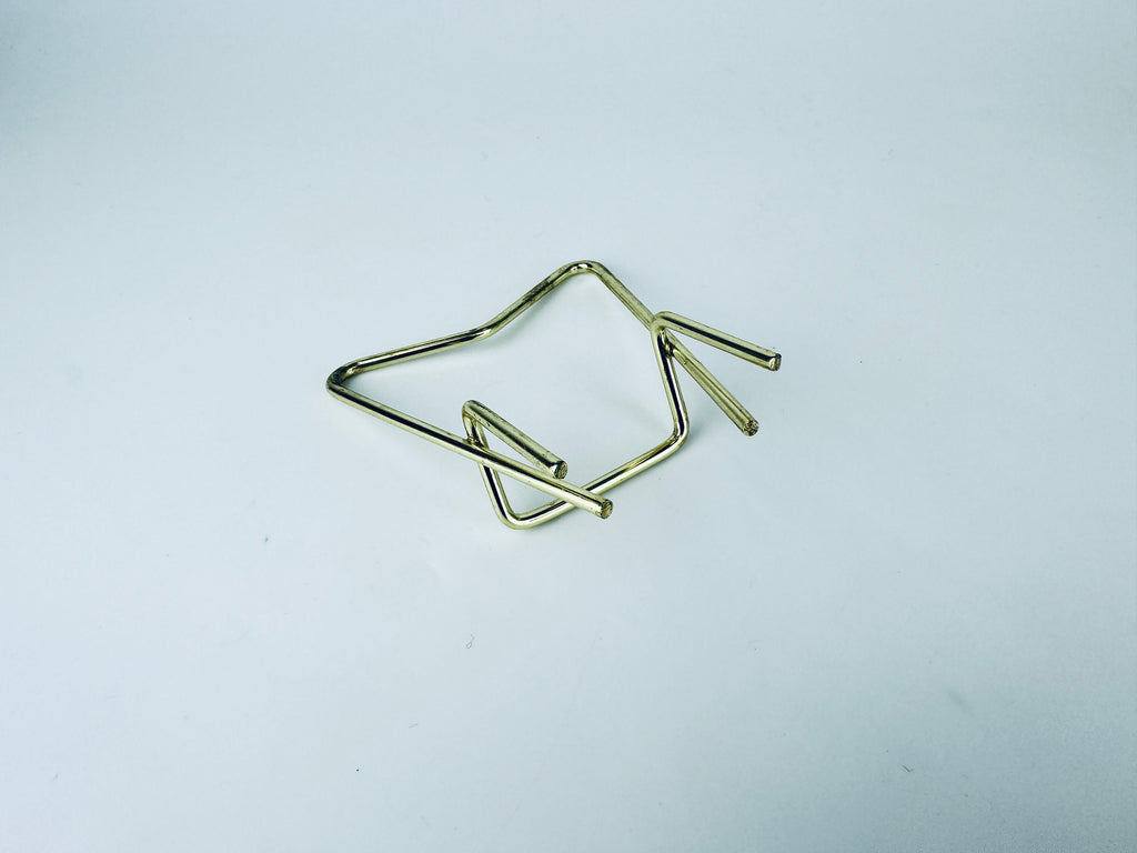 Product image for 'vintage hazel atlas gold metal chip dip bracket replacement clip' (view 003458)