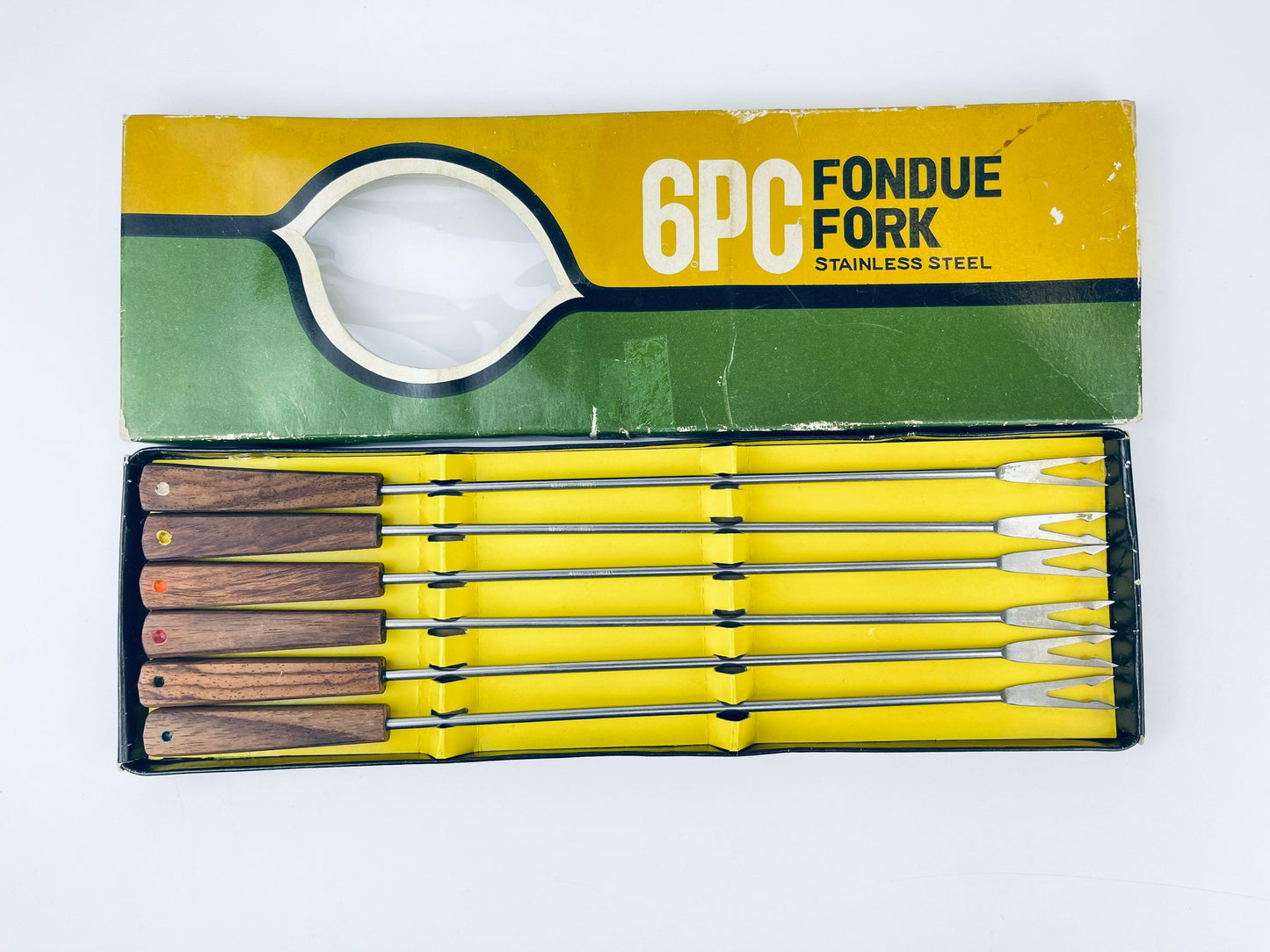 Product image for 'vintage fondue forks wood stainless steel japan metal skewers set of six 6' (view 4f4cc7)