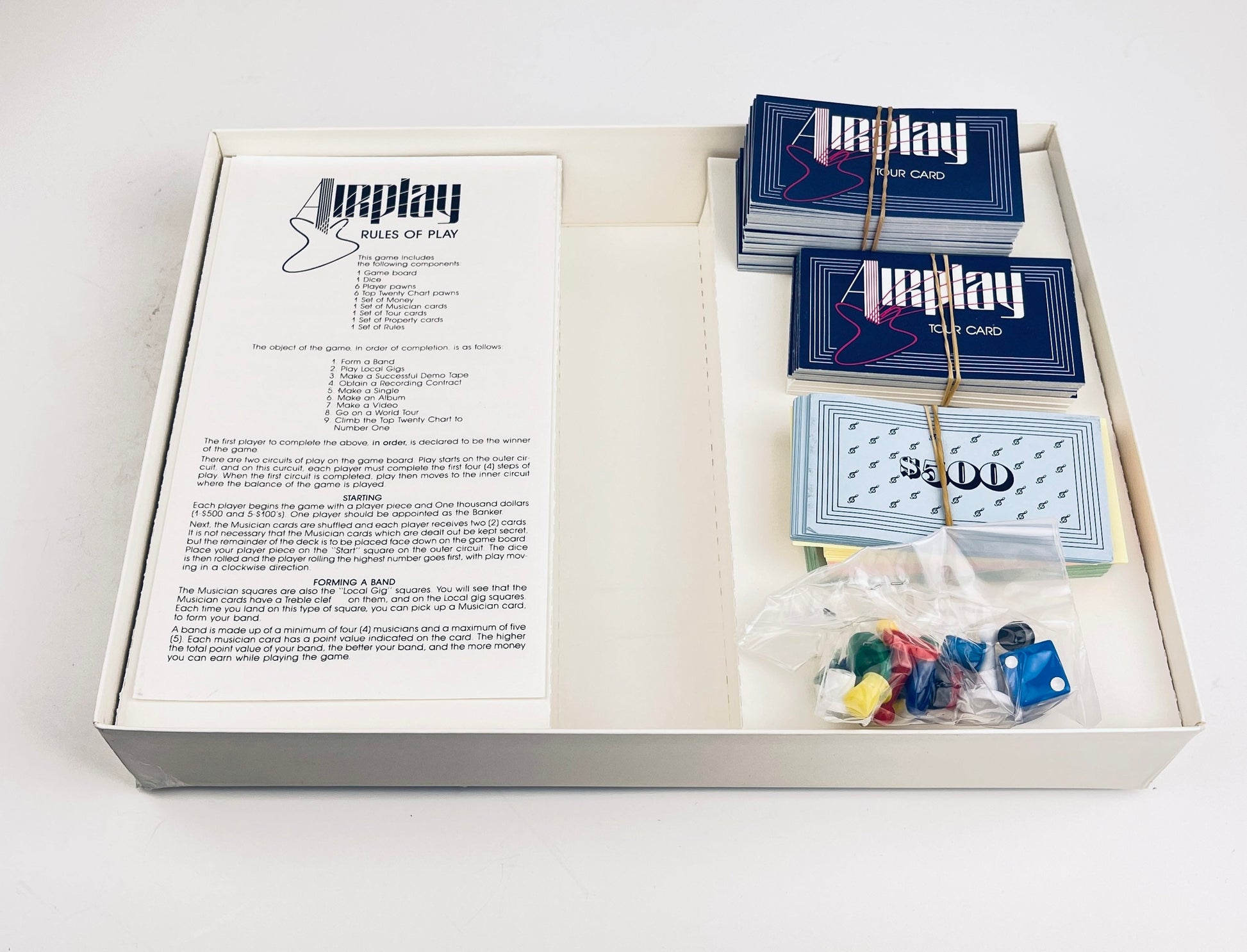 Product image for 'vintage airplay the board game form your own band challenge the road to stardom a family game made in canada' (view 936ebc)