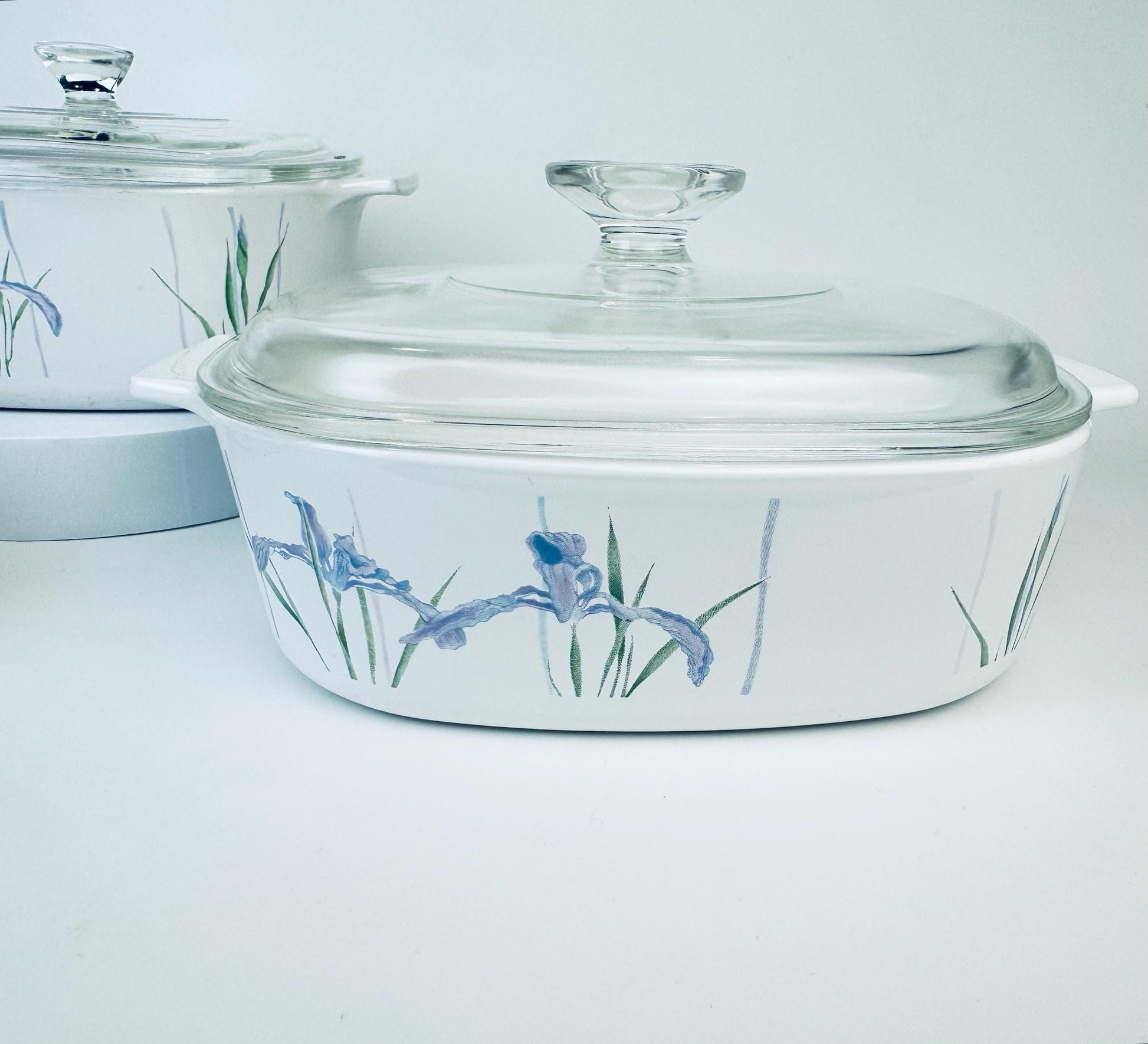 Product image for 'vintage shadow iris corning ware casserole dish made in canada sold separately' (view 09db7c)