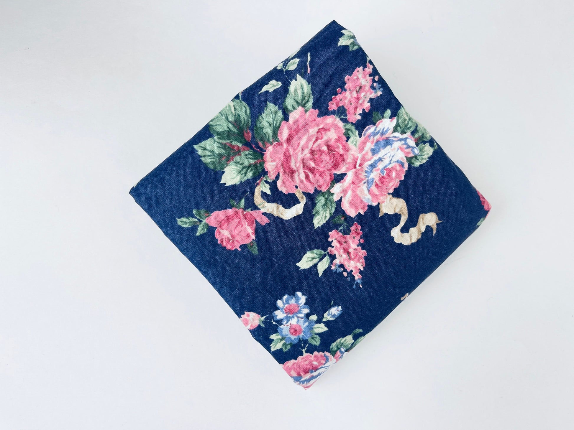 Product image for 'vintage indigo floral print fabric 42 x 45 marcus brothers textiles' (view 7291be)