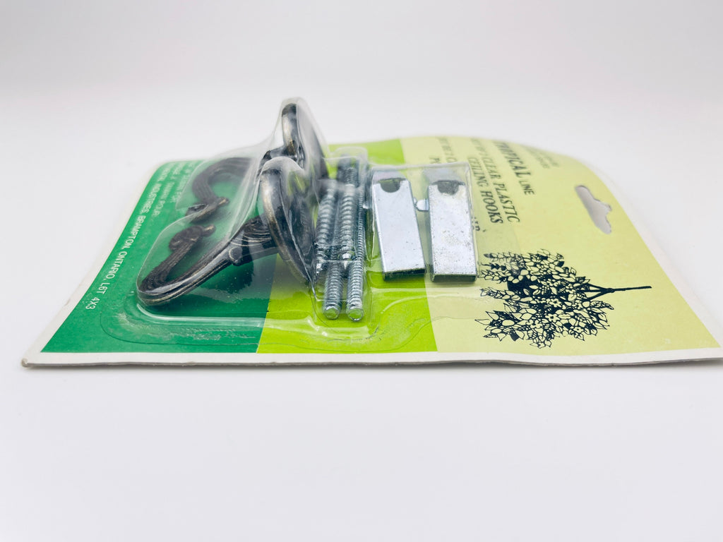 Product image for 'vintage metal ceiling plant hangers new old stock nos set of two 2' (view 7b40b3)