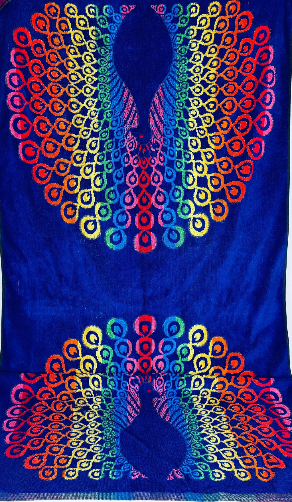 Product image for 'vintage oversized rainbow peacock beach shower towel 100 cotton' (view cd0de3)