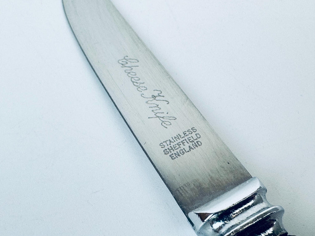 Product image for 'vintage cherry hill cheese board knife set stainless sheffield england' (view c4f2d2)