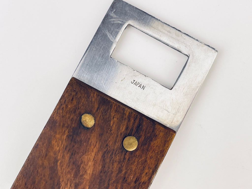 Product image for 'vintage packard 1909 wood stainless steel bottle opener made in japan' (view 03b3d7)