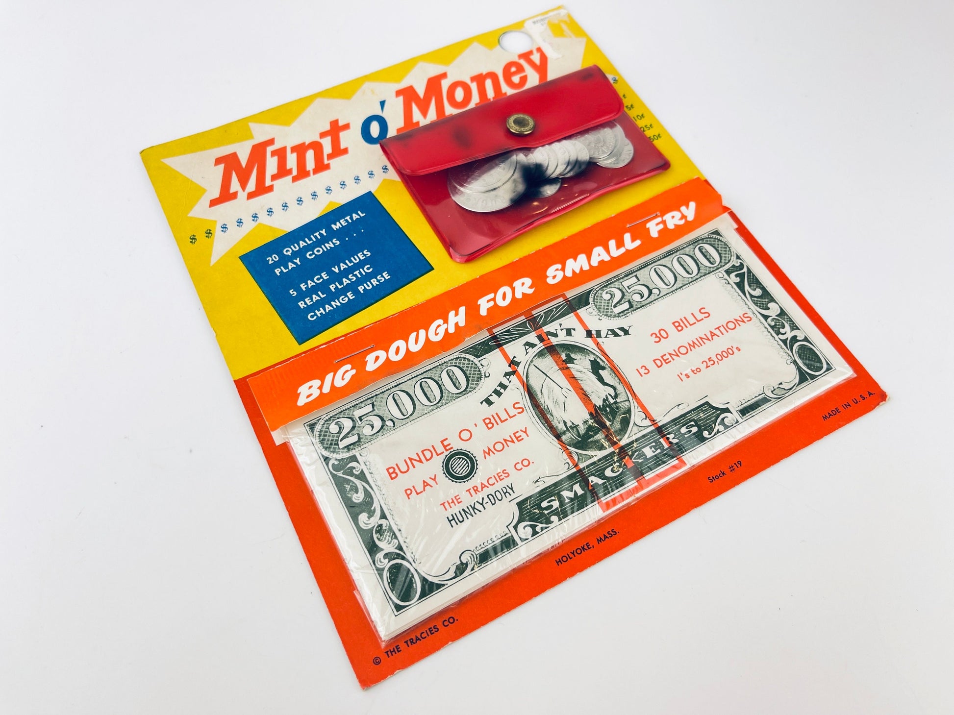 Product image for 'vintage mint o money play pretend money big dough for small fry made in usa new old stock nos' (view 8f6a86)