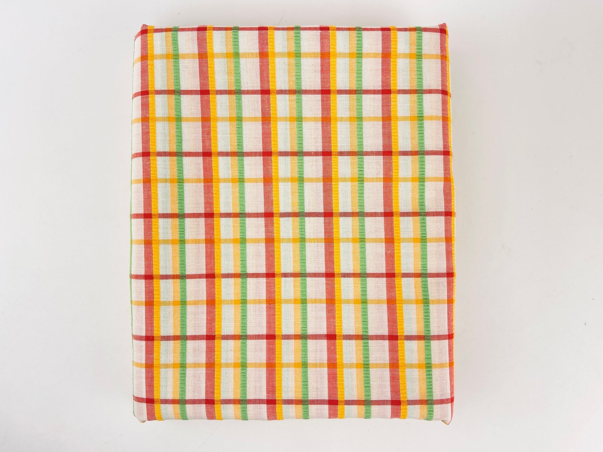 Product image for 'vintage bright colourful plaid fabric textured ribbon lines 44 x 72' (view 0e313f)