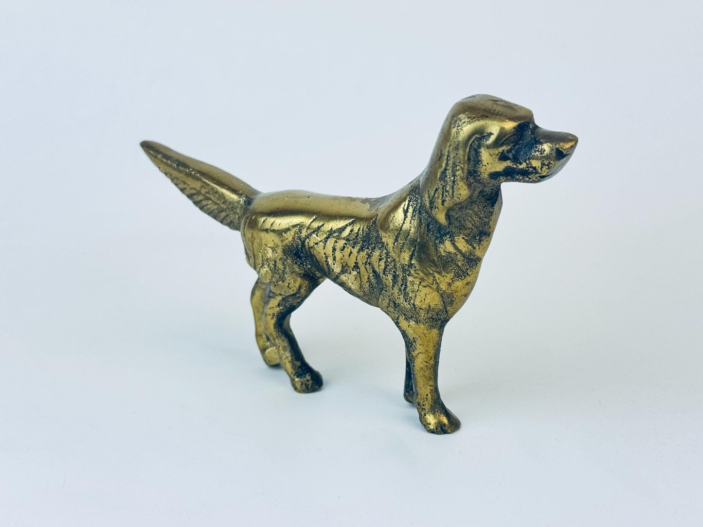 Product image for 'vintage solid brass irish setter dog figurine sculpture' (view 0c7c7f)