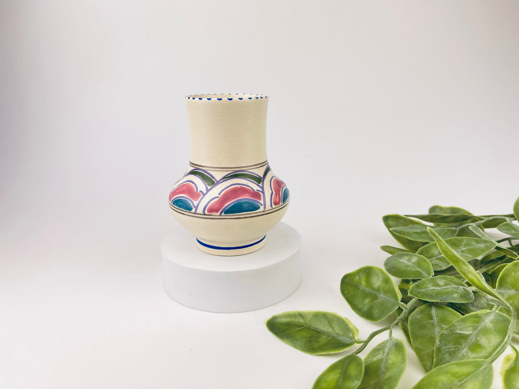 Product image for 'vintage honiton pottery art deco posey vase hand painted floral elegance' (view 694f7a)