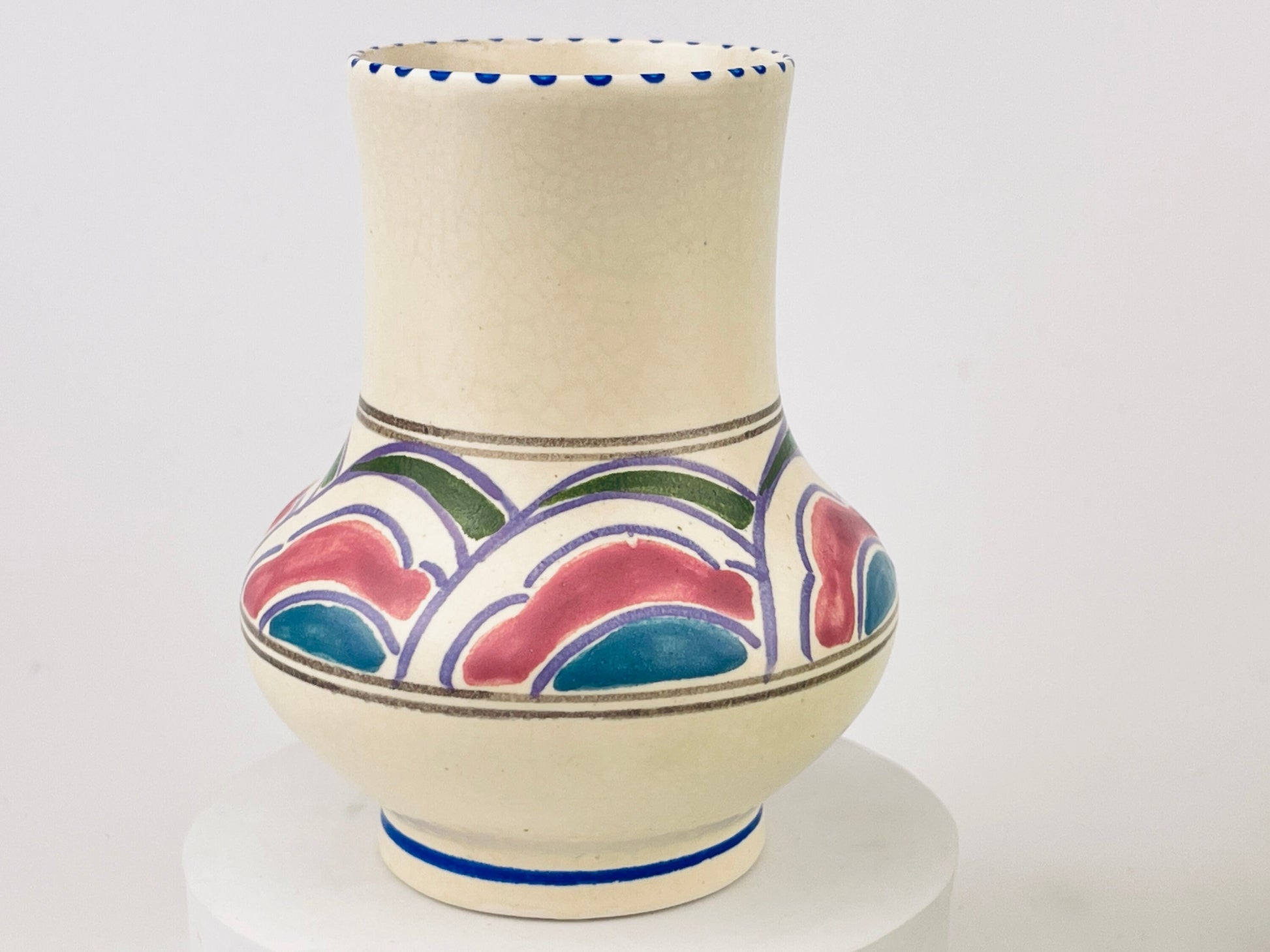 Product image for 'vintage honiton pottery art deco posey vase hand painted floral elegance' (view ea93f8)
