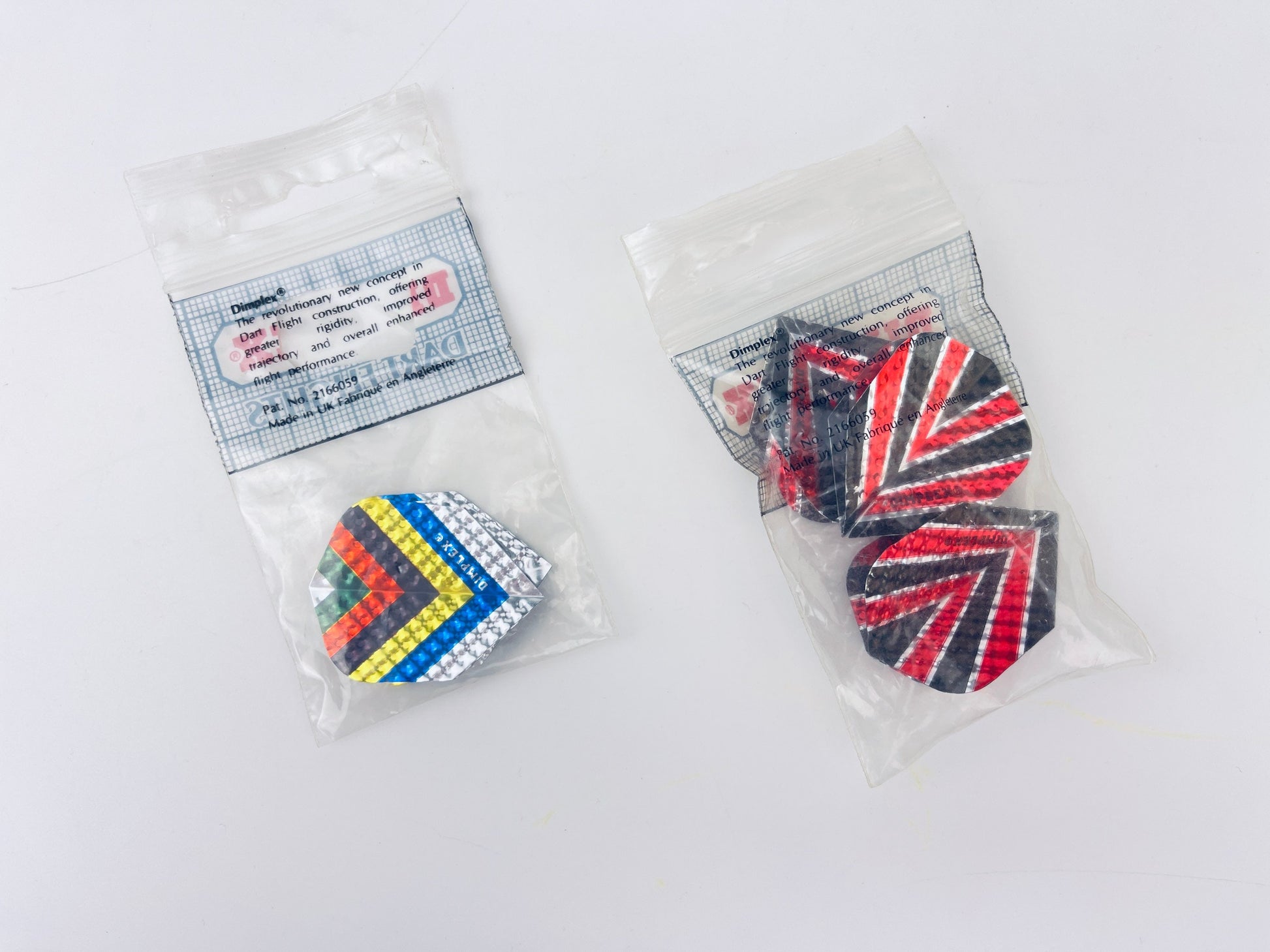 Product image for 'vintage dimplex dart flights pack of three 3 made in uk' (view b8ed6f)