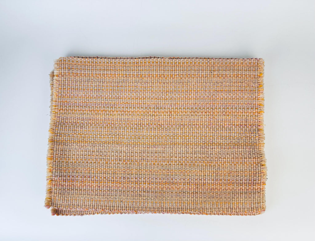 Product image for 'vintage light peach striped fringe style place mats set of five 5' (view decde6)