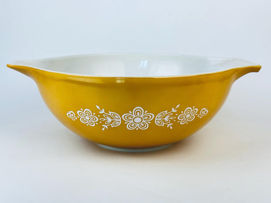 Product image for 'vintage butterfly gold pyrex mixing bowl 444 4 qt made in usa' (view 9874f8)