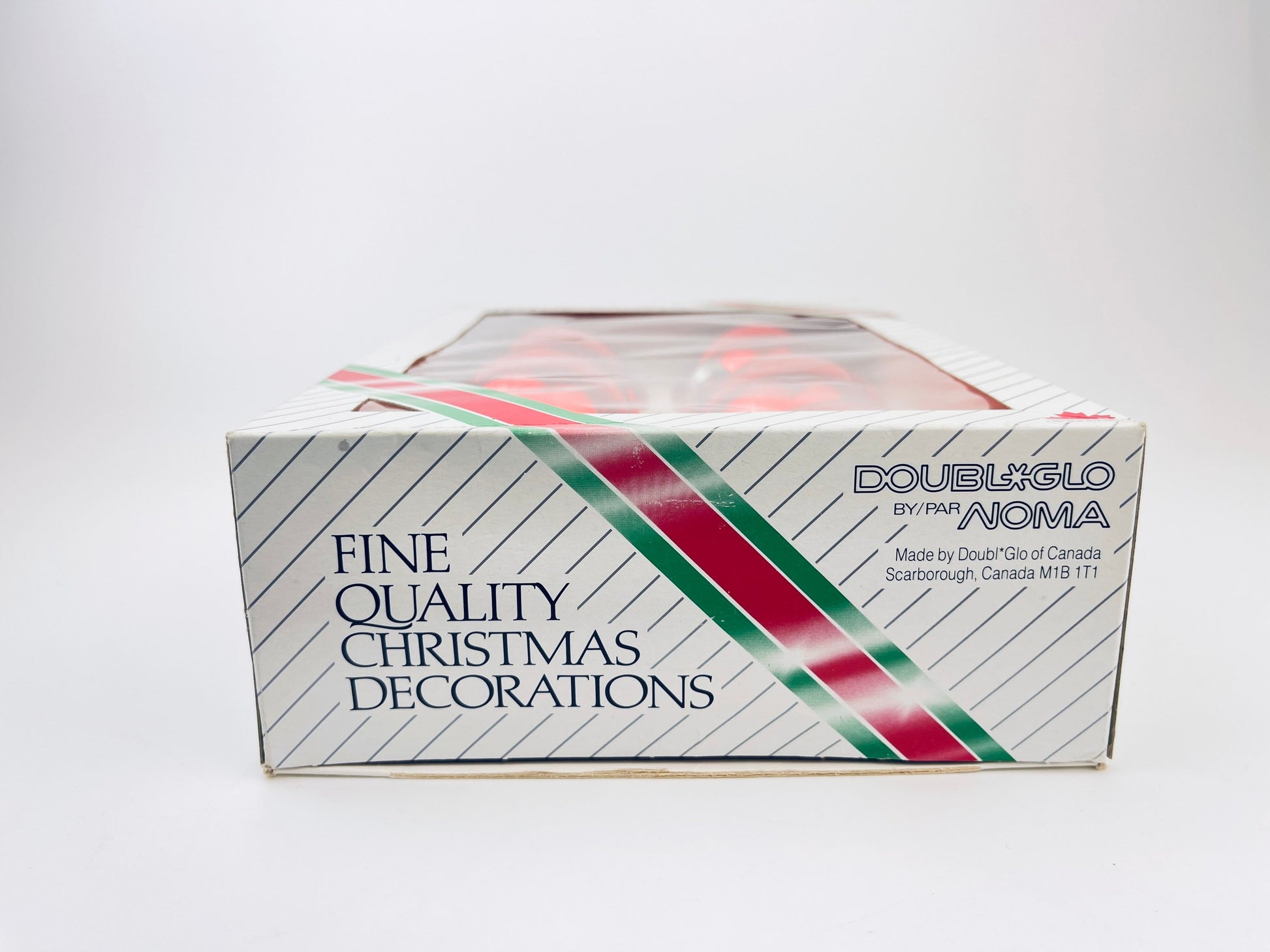 Product image for 'vintage shiny red glass christmas tree ornaments set of six 6 made in canada by doubl glo noma' (view cdfce9)