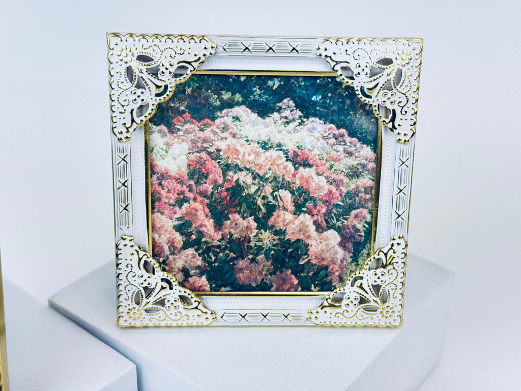 Product image for 'vintage ornate filigree square picture frames 3 x 3 new old stock sold separately' (view cf9d3d)