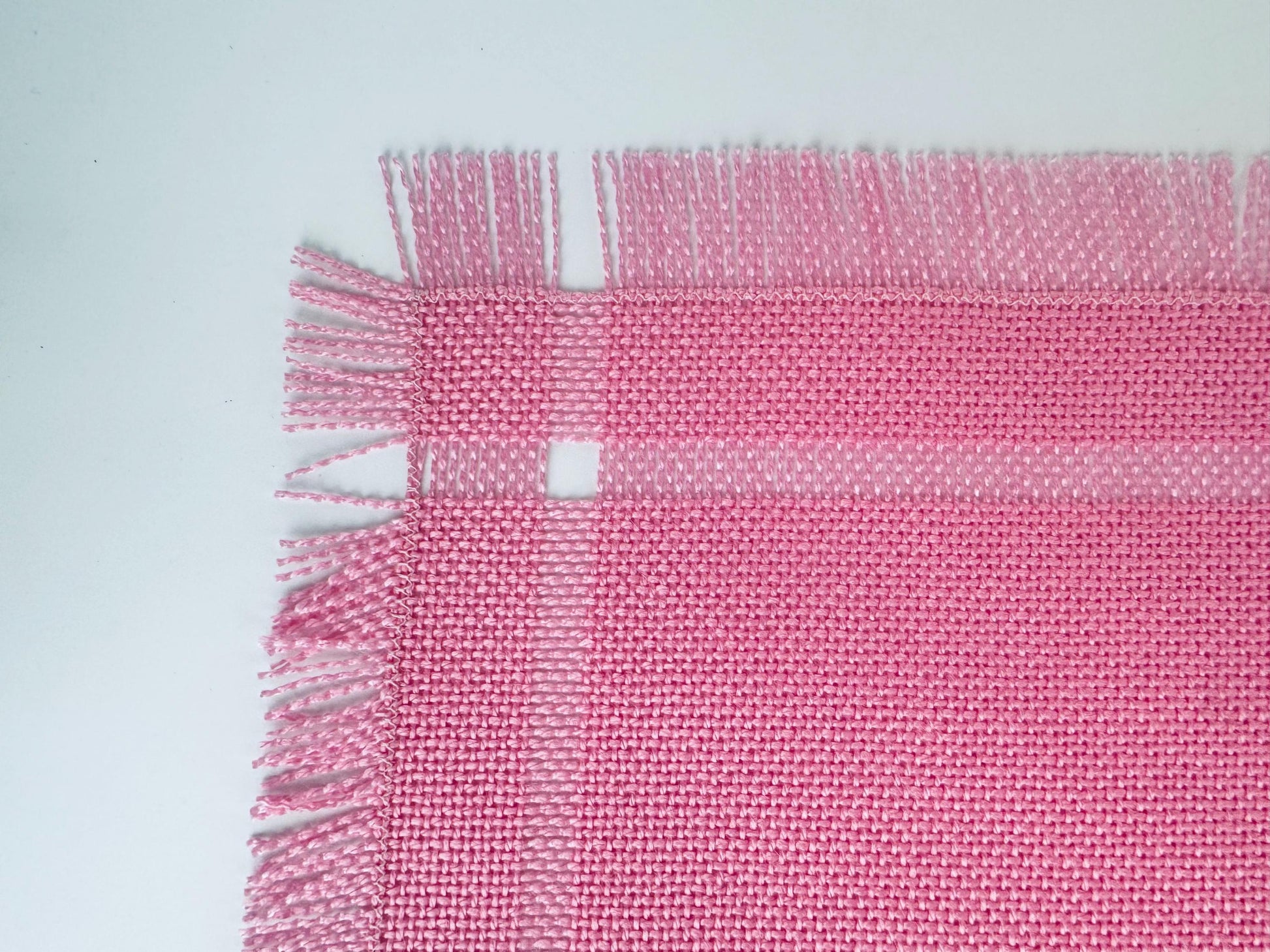 Product image for 'vintage bright pink fringe style rectangular place mats set of six 6' (view 5dfca6)