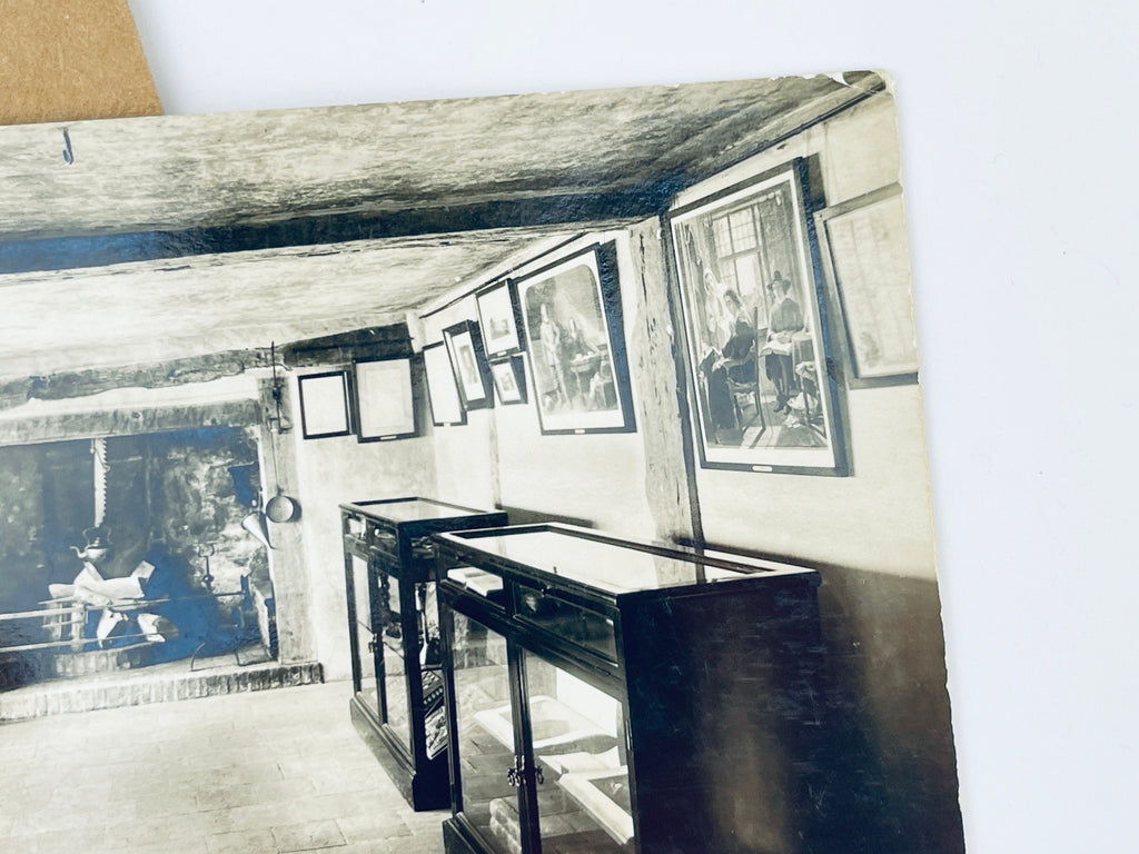 Product image for 'vintage the kitchen postcard miltons cottage chalfont st giles coles walford black white' (view c3457f)