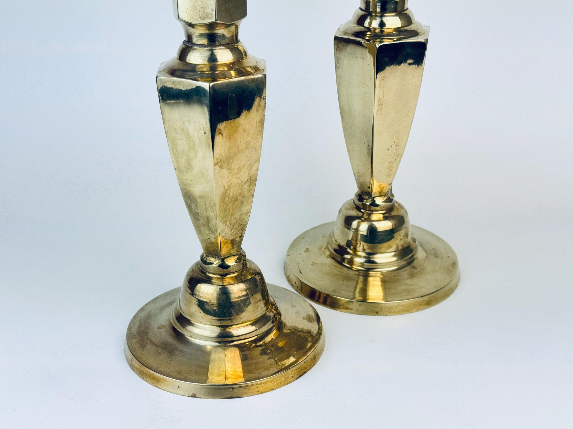 Product image for 'vintage 1980s tall regal brass candlestick holders set of 2 11 6 heavyweight elegance' (view ad2a5e)