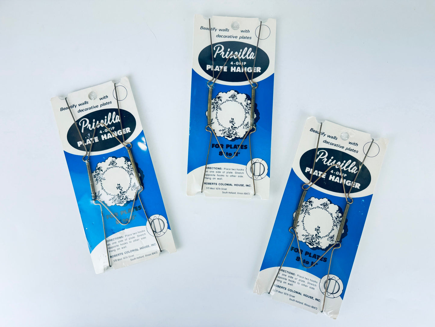 Product image for 'vintage priscilla gold metal plate hanger new old stock nos sold separately' (view c454d3)