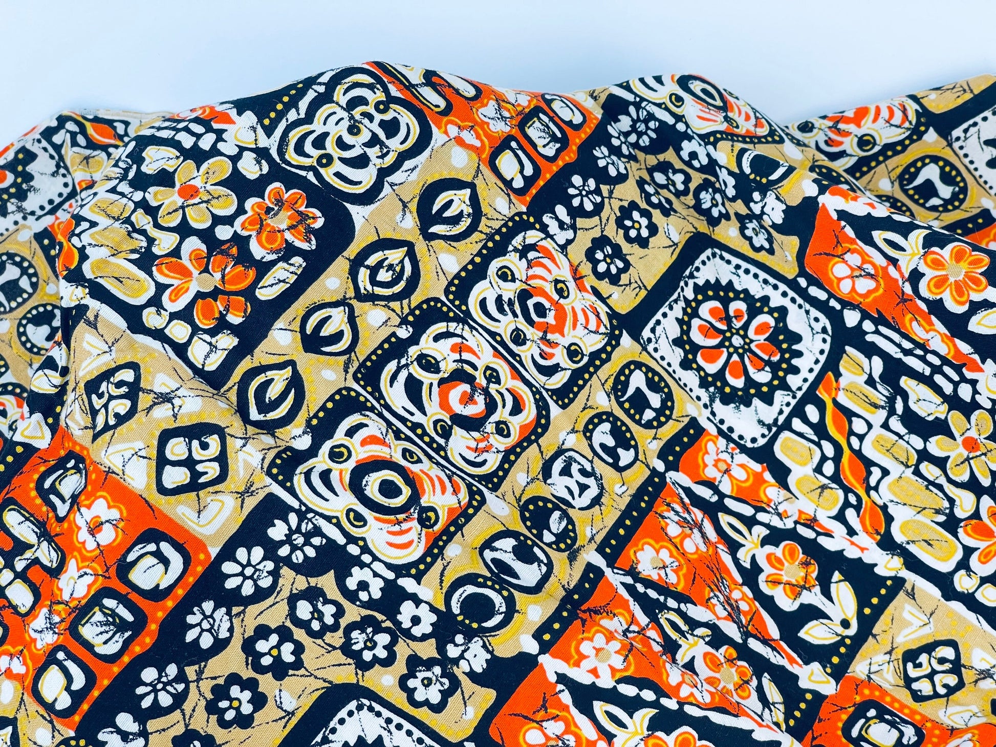 Product image for 'vintage bohemian patchwork fabric bold geometric floral design 33 x 76' (view 3c680a)