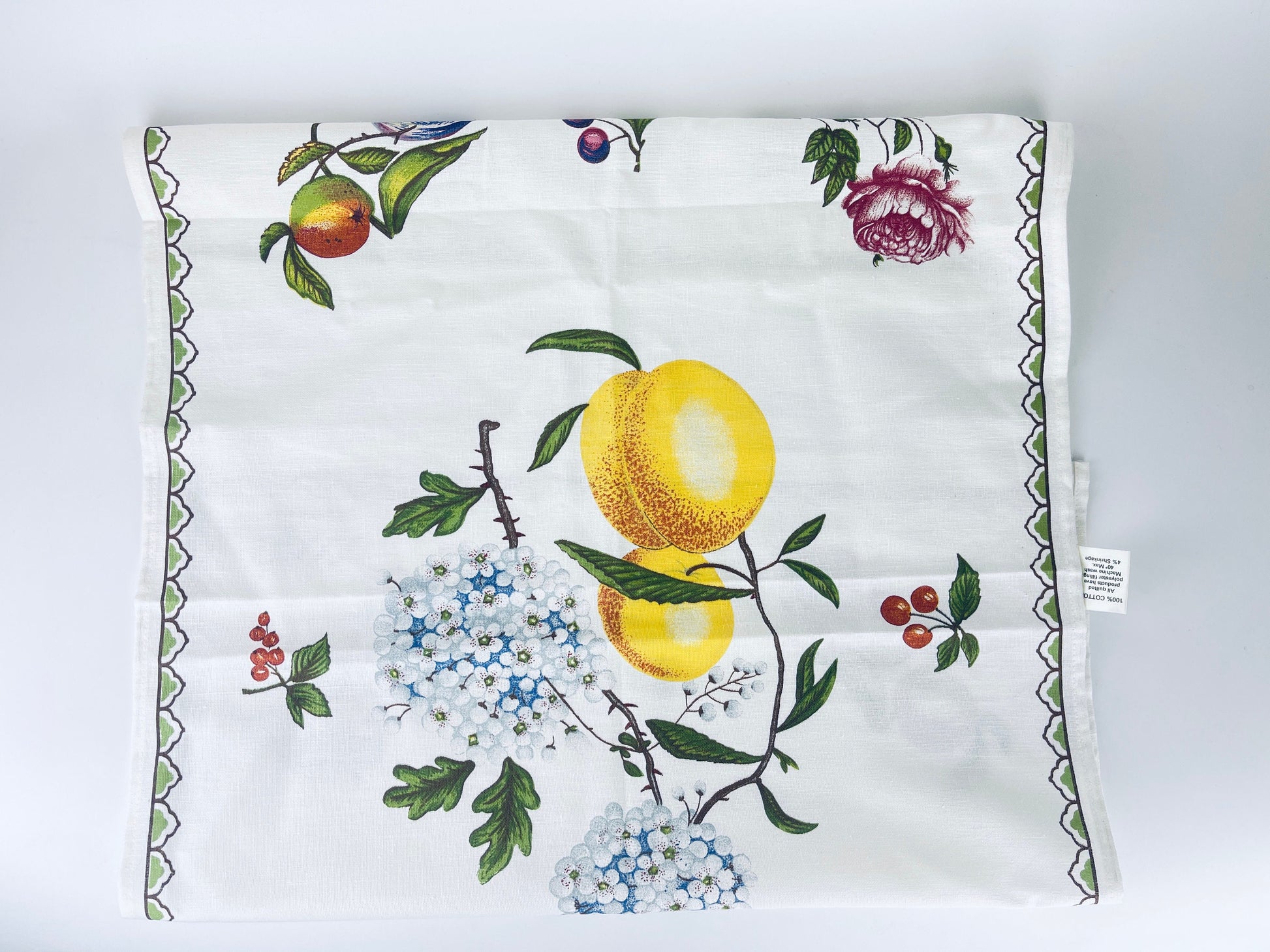 Product image for 'vintage spode england fruit tea towel kitchen statement towel 100 cotton made in england' (view 9df07c)