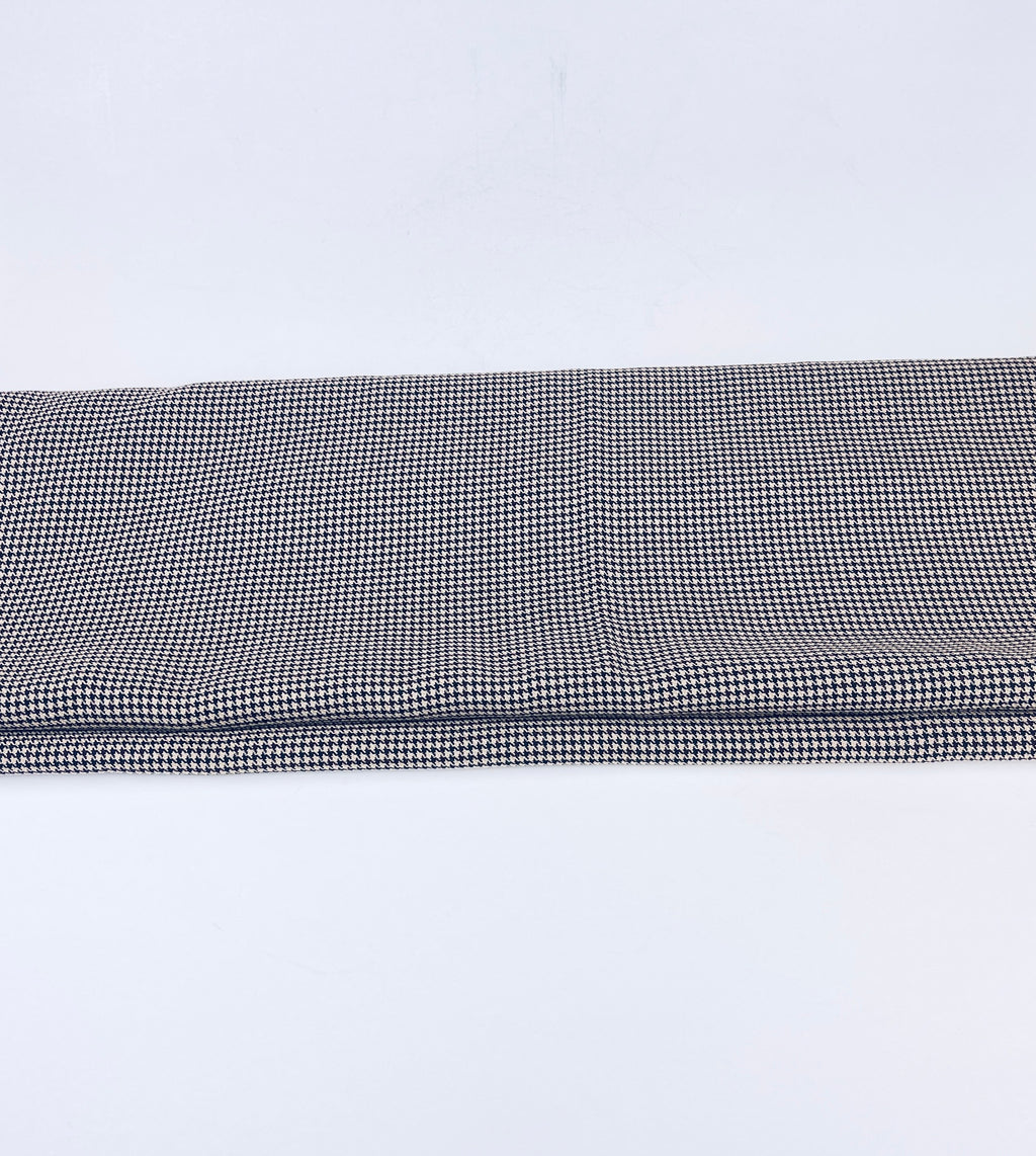 Product image for 'vintage houndstooth beige purple navy polyester fabric 57 x 64' (view c11994)